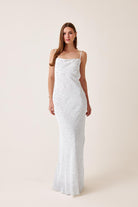 Fickle Hearts-Lily of the Valley Uzun Elbise-Elbise-1-Milagron.com