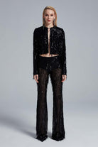 Fickle Hearts-Mazie Saçaklı Payetli Pantolon-Pantolon-4-Milagron.com