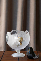 Cygnus Kuğu Desenli Cam Şekerlik - 0