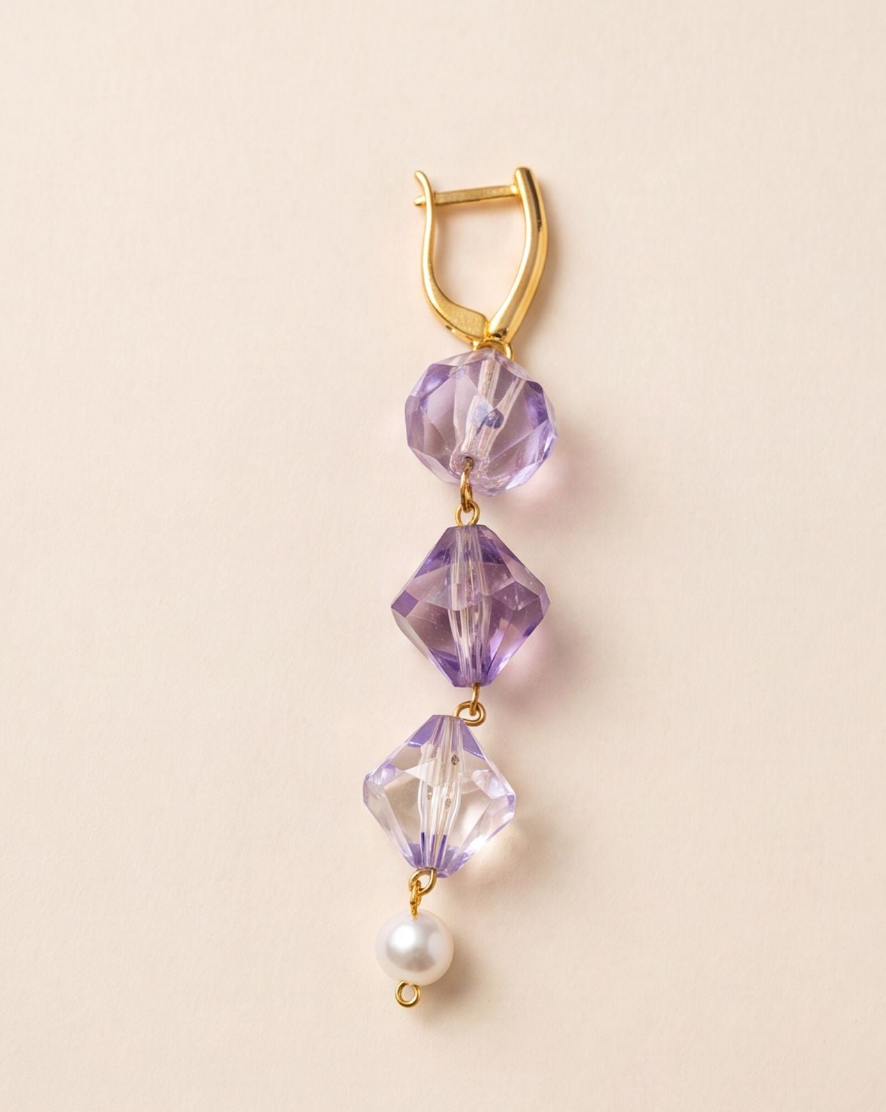 Amethyst Pearl Charm