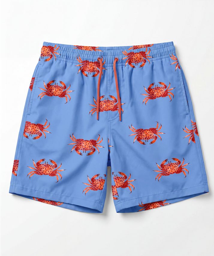 Crabby But Cute Swim Shorts