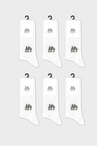 Fifty Pieces-6'lı Beyaz Favorite çorap-Çorap-1-Milagron.com