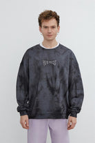 Fifty Pieces-Antrasit Oversize Batik Sweatshirt-Sweatshirts & Hoodies-2-Milagron.com
