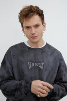 Fifty Pieces-Antrasit Oversize Batik Sweatshirt-Sweatshirts & Hoodies-7-Milagron.com