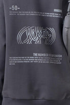 Fifty Pieces-Antrasit Oversize Sırt Baskılı Hoodie-Sweatshirts & Hoodies-7-Milagron.com