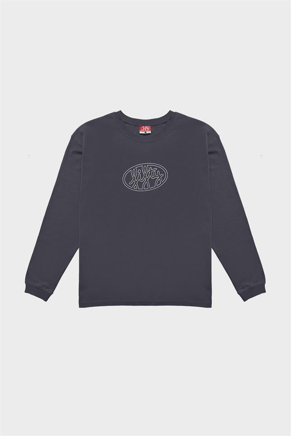Fifty Pieces-Antrasit Uzun Kollu Oversize T-Shirt-T-Shirts-7-Milagron.com