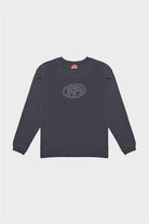 Fifty Pieces-Antrasit Uzun Kollu Oversize T-Shirt-T-Shirts-7-Milagron.com