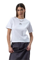 Fifty Pieces-Beyaz Düşük Omuzlu Basic T-Shirt-T-shirts-1-Milagron.com