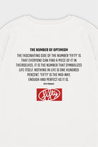 Fifty Pieces-Beyaz Düşük Omuzlu Sırt Baskılı T-Shirt-T-Shirts-10-Milagron.com