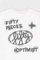 Fifty Pieces-Beyaz Loose Fit Sırt Baskılı T-Shirt-T-Shirts-10-Milagron.com