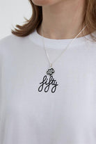 Fifty Pieces-Beyaz Oversize Basic T-Shirt-T-Shirts-2-Milagron.com