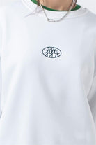 Fifty Pieces-Beyaz Oversize Sırt Baskılı Sweatshirt-Sweatshirts & Hoodies-3-Milagron.com