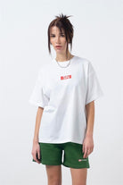 Fifty Pieces-Beyaz Oversize Sırt Baskılı T-Shirt-T-Shirts-2-Milagron.com
