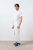 Fifty Pieces-Beyaz Regular Fit Sırt Baskılı T-Shirt-T-Shirts-4-Milagron.com