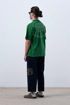 Fifty Pieces-Canlı Yeşil Core Düşük Omuzlu T-Shirt-T-Shirts-8-Milagron.com