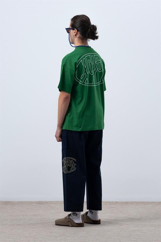 Fifty Pieces-Canlı Yeşil Core Düşük Omuzlu T-Shirt-T-Shirts-8-Milagron.com