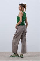 Fifty Pieces-Canlı Yeşil Core Kontrast Dikişli Halter Yaka Atlet-Top-6-Milagron.com