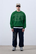 Fifty Pieces-Canlı Yeşil Core Oversize Sweatshirt-Sweatshirts & Hoodies-1-Milagron.com