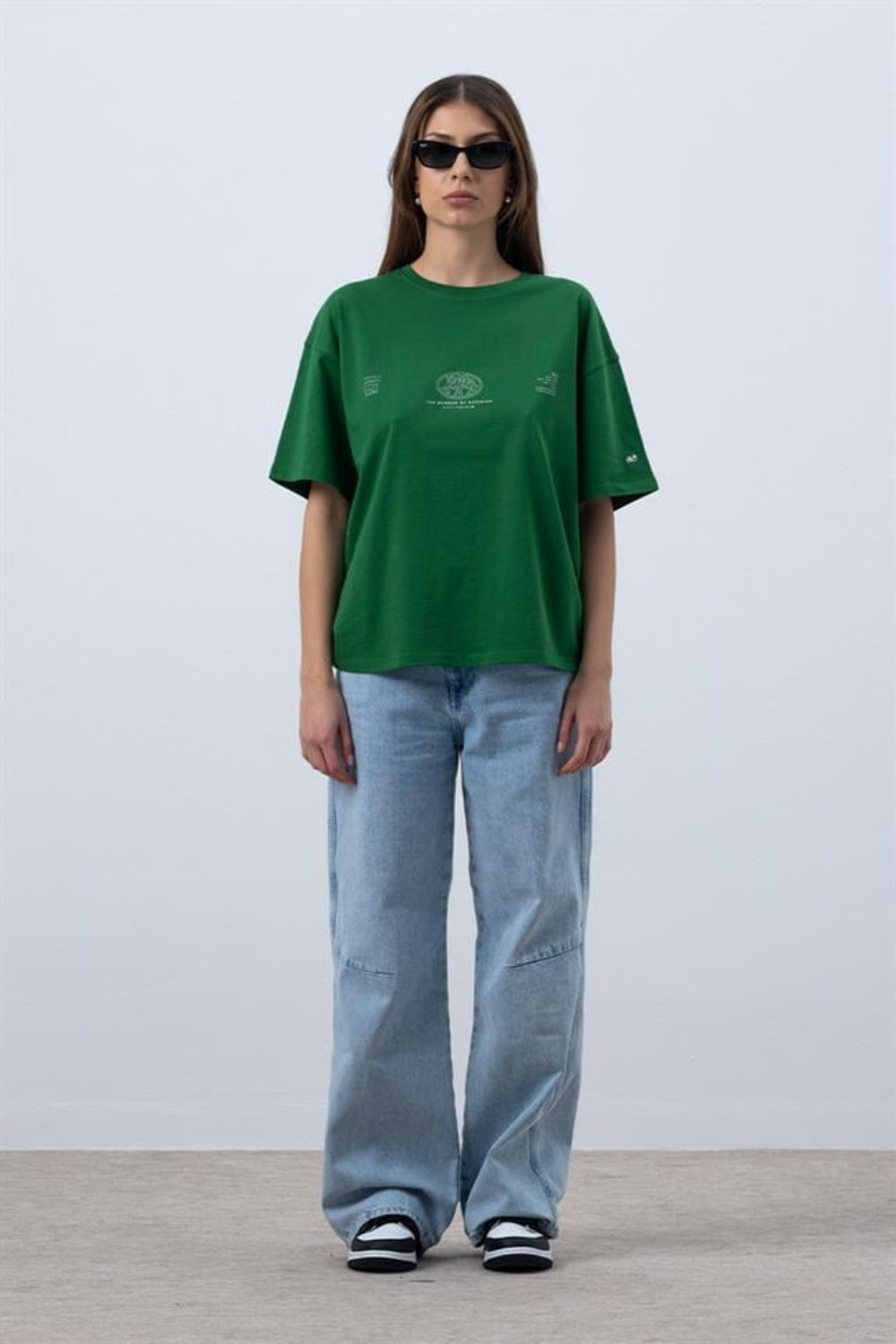 Fifty Pieces-Canlı Yeşil Core Oversize T-Shirt-T-Shirts-1-Milagron.com