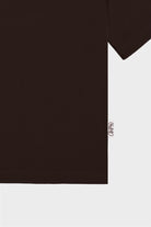 Erkek Kahverengi Düşük Omuzlu Sırt Baskılı T-Shirt