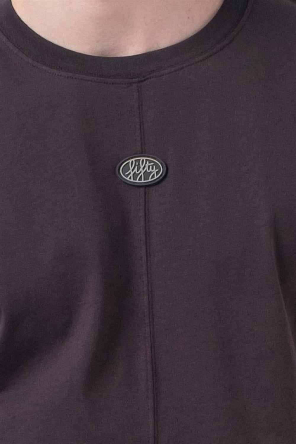 Erkek Kahverengi Regular Fit Sırt Baskılı T-Shirt