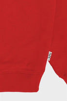 Erkek Kırmızı Düşük Omuzlu Sırt Baskılı Sweatshirt