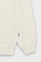 Erkek Kum Düşük Omuzlu Sırt Baskılı Hoodie