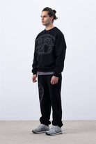 Fifty Pieces-Erkek Siyah Core Oversize Sweatshirt-Sweatshirts & Hoodies-6-Milagron.com