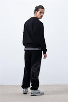 Fifty Pieces-Erkek Siyah Core Oversize Sweatshirt-Sweatshirts & Hoodies-7-Milagron.com