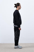 Fifty Pieces-Erkek Siyah Core Oversize Sweatshirt-Sweatshirts & Hoodies-8-Milagron.com