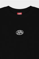 Erkek Siyah Düşük Omuzlu Sırt Baskılı Sweatshirt