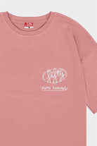 Fifty Pieces-Gül Kurusu Oversize Asit Yıkamalı T-Shirt-T-Shirts-4-Milagron.com