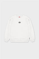 Kadın Beyaz Oversize Sırt Baskılı Sweatshirt