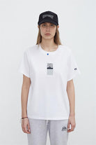 Fifty Pieces-Kadın Beyaz Sırt Baskılı Loose Fit T Shirt-T-Shirt-2-Milagron.com