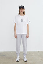 Fifty Pieces-Kadın Beyaz Sırt Baskılı Loose Fit T Shirt-T-Shirt-4-Milagron.com