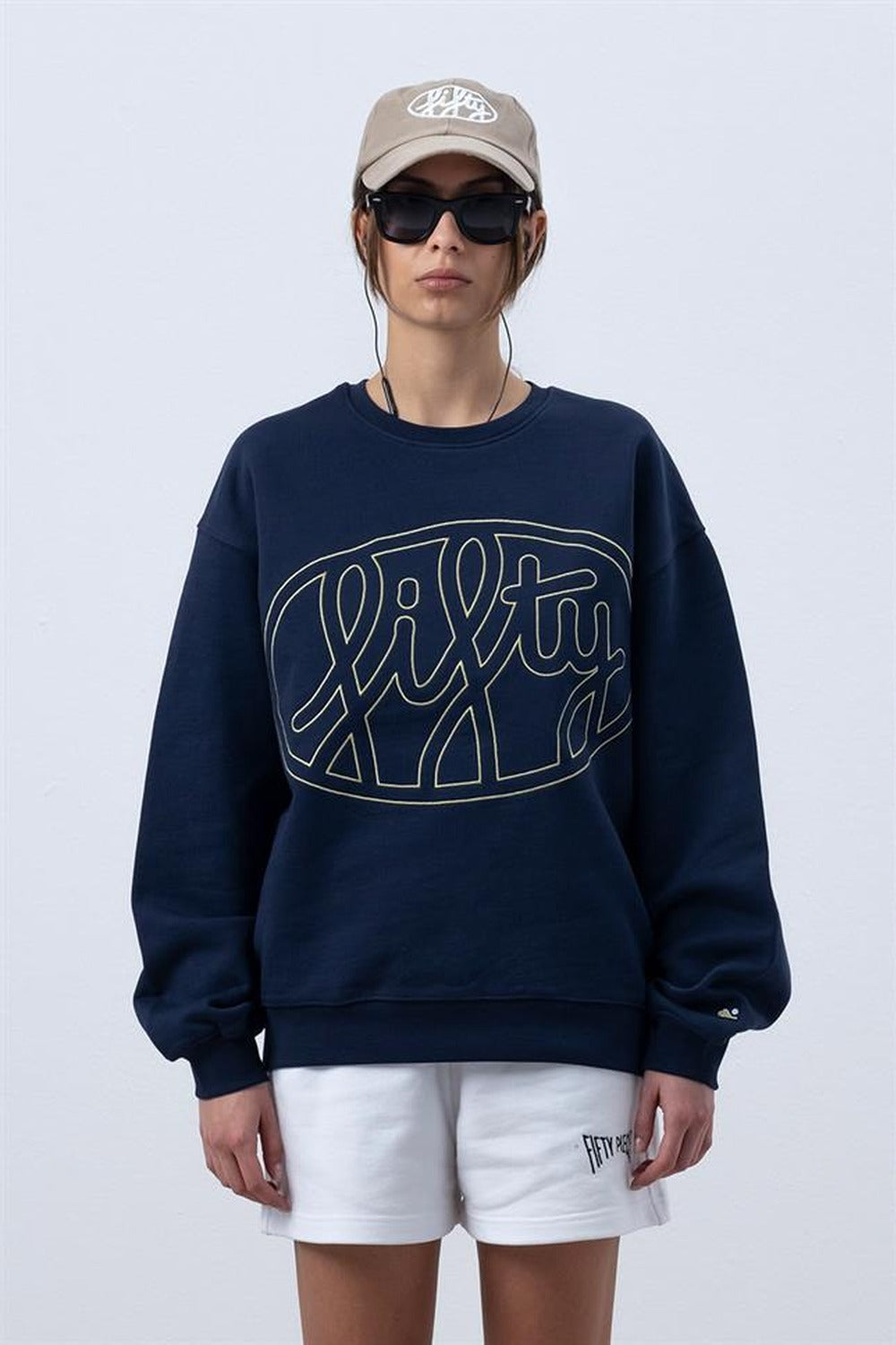 Kadın Lacivert Core Oversize Sweatshirt