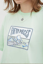 Kadın Mint Oversize Mid-Length T-Shirt