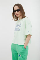 Kadın Mint Oversize Mid-Length T-Shirt
