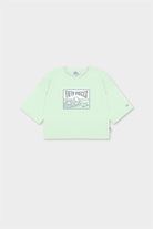 Kadın Mint Oversize Mid-Length T-Shirt