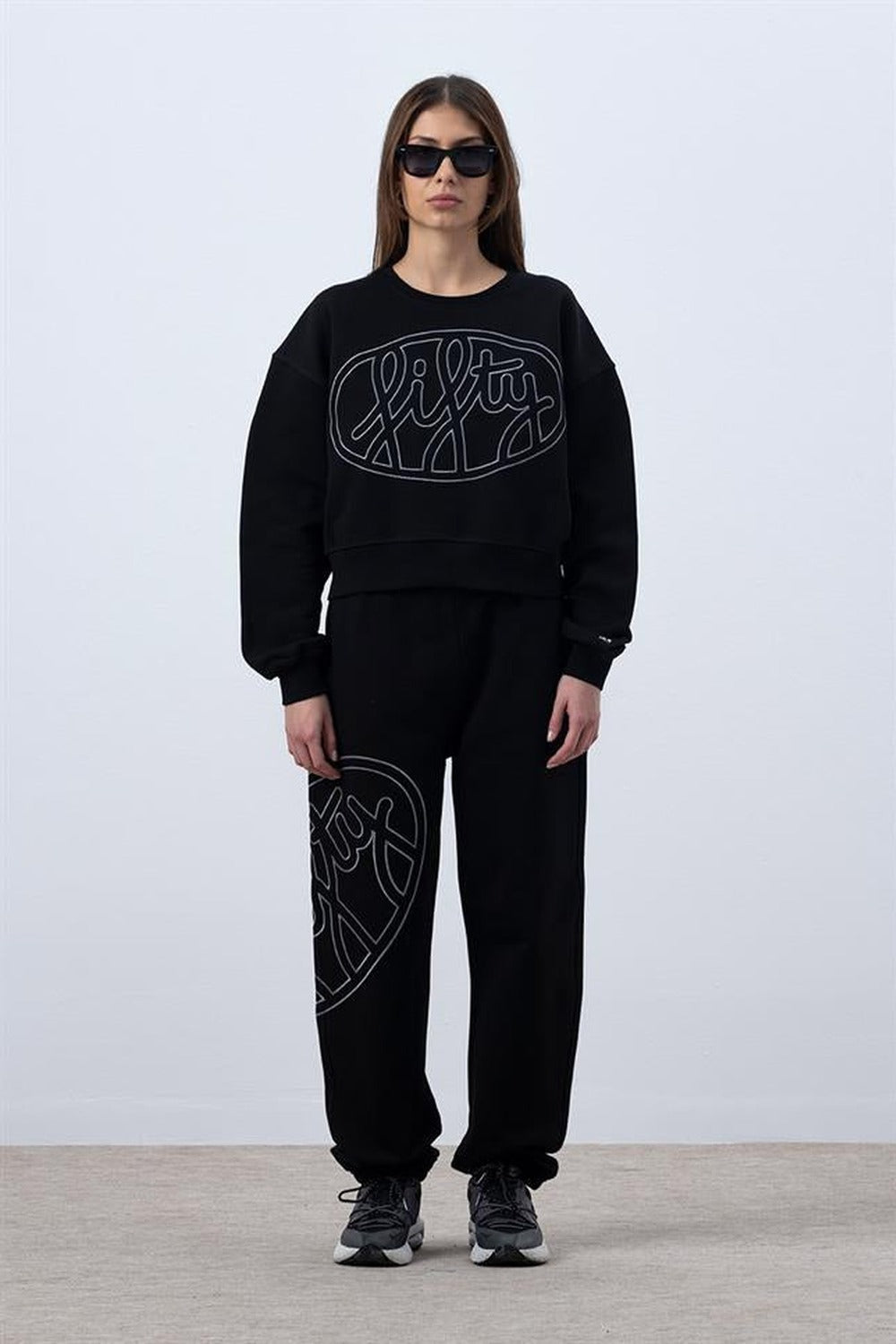 Kadın Siyah Core Loose Fit Jogger