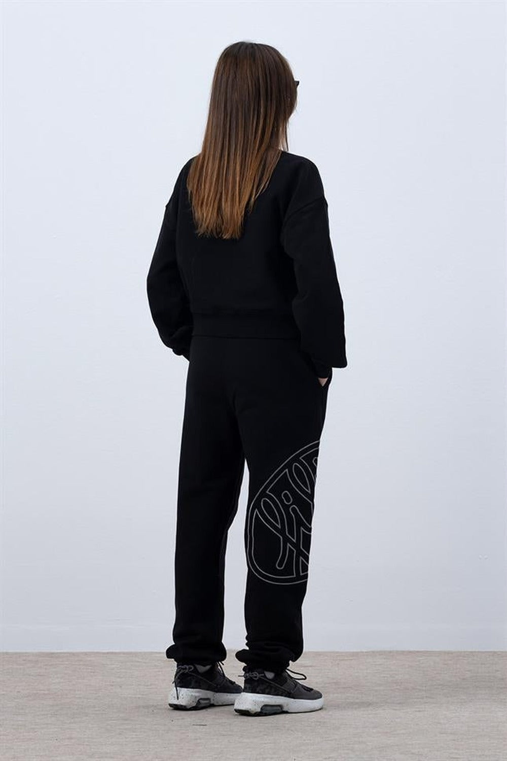 Kadın Siyah Core Loose Fit Jogger