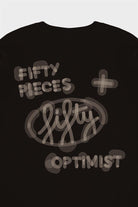 Fifty Pieces-Kahverengi Düşük Omuzlu Sırt Baskılı Sweatshirt-Sweatshirts & Hoodies-12-Milagron.com