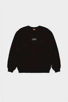 Fifty Pieces-Kahverengi Düşük Omuzlu Sırt Baskılı Sweatshirt-Sweatshirts & Hoodies-8-Milagron.com