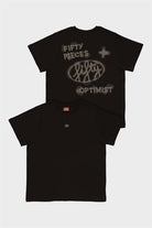 Fifty Pieces-Kahverengi Loose Fit Sırt Baskılı T-Shirt-T-Shirts-5-Milagron.com