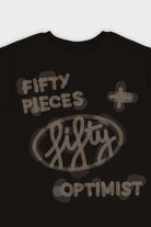 Fifty Pieces-Kahverengi Loose Fit Sırt Baskılı T-Shirt-T-Shirts-9-Milagron.com