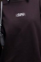 Fifty Pieces-Kahverengi Oversize Sırt Baskılı Sweatshirt-Sweatshirts & Hoodies-2-Milagron.com