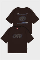 Fifty Pieces-Kahverengi Oversize Sırt Baskılı T-Shirt-T-Shirts-6-Milagron.com