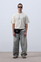 Fifty Pieces-Kum Core Düşük Omuzlu T-Shirt-T-Shirts-1-Milagron.com