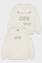 Fifty Pieces-Kum Düşük Omuzlu Sırt Baskılı Hoodie-Sweatshirts & Hoodies-6-Milagron.com