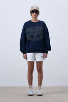 Fifty Pieces-Lacivert Core Oversize Sweatshirt-Sweatshirts & Hoodies-4-Milagron.com